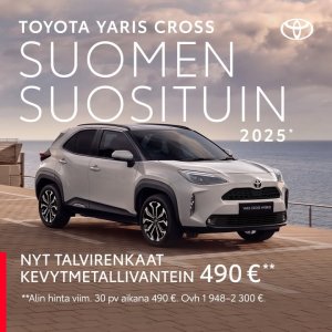 Toyota Yaris Cross on Suomen suosituin automalli 2025 – eikä suotta