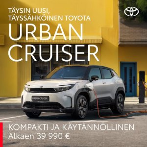 Täysin uusi täyssähköinen Urban Cruiser on täällä