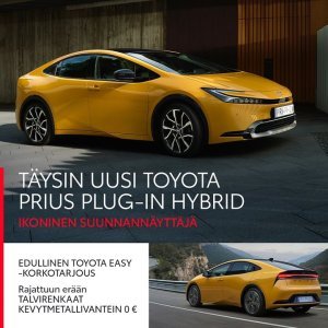 Uudestisyntynyt Toyota Prius – tuttua vain nimi ja taloudellisuus. Täysin uusi Prius Plug-in Hybrid ylittää
odotuksesi niin suor...