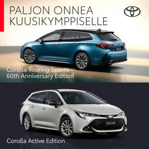 Ikinuori Toyota Corolla täyttää 60 vuotta
