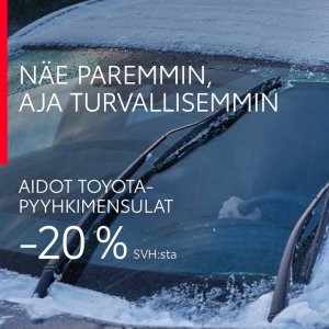 Nyt koko mallistoon Toyota-pyyhkimensulat -20 % SVH:sta