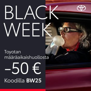 Hyödynnä huippuetu: Black Weekin ajan saat 50 € alennuksen