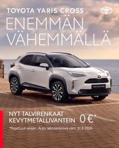 Suomalaisten suosikki, eikä suotta: Toyota Yaris Cross on kokoaan suurempi, ketterä