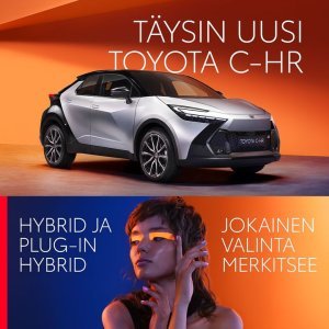 Valitsemalla täysin uuden Toyota C-HR -mallin valitset rohkeuden, tyylikkyyden ja saumattoman
käyttökokemuksen. Tervetuloa vaiku...