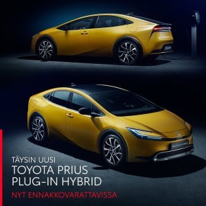 Taysin uusi Toyota Prius Plug-in Hybrid ylittaa odotuksesi kertaheitolla. Nauti hiljaisesta ja tehokkaasta
sahkoajosta paivittai...